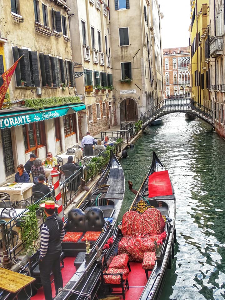 Venedig Italien Gondelfahrt